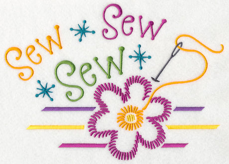 Sew Sew Sew with Flower