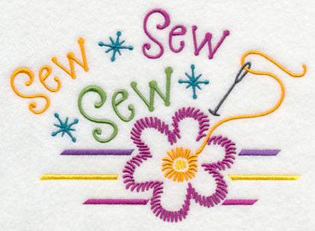 Sew Sew Sew with Flower