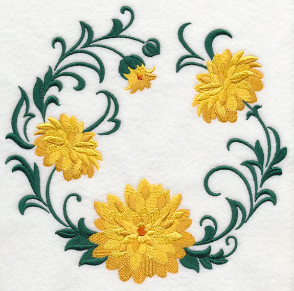 Autumn Chrysanthemum Wreath