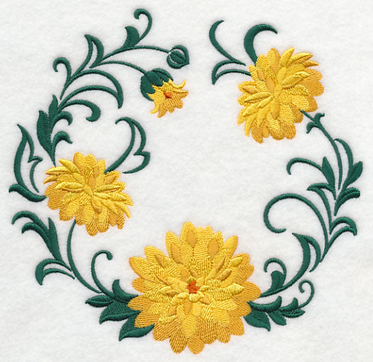 Autumn Chrysanthemum Wreath