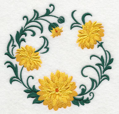 Autumn Chrysanthemum Wreath