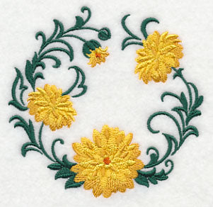 Autumn Chrysanthemum Wreath