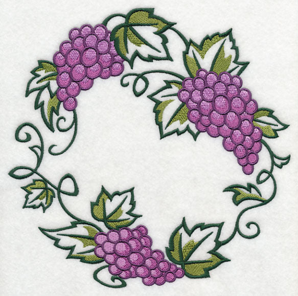 Graceful Grape Bunch Wreath