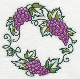 Graceful Grape Bunch Wreath