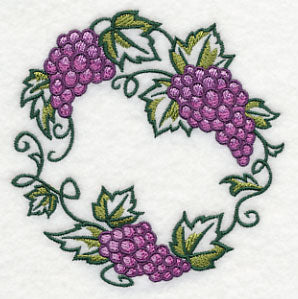 Graceful Grape Bunch Wreath