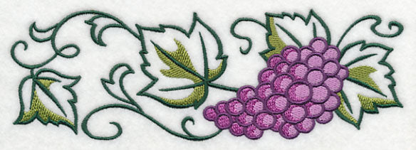 Graceful Grape Bunch Border
