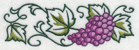 Graceful Grape Bunch Border