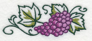 Graceful Grape Bunch Border