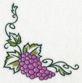 Graceful Grape Bunch Corner