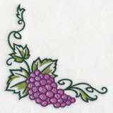 Graceful Grape Bunch Corner