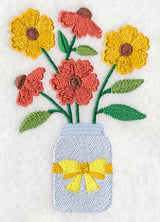 Primitive Helenium in Mason Jar