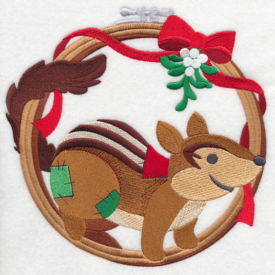 Hoop It Up Christmas Chipmunk
