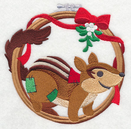 Hoop It Up Christmas Chipmunk