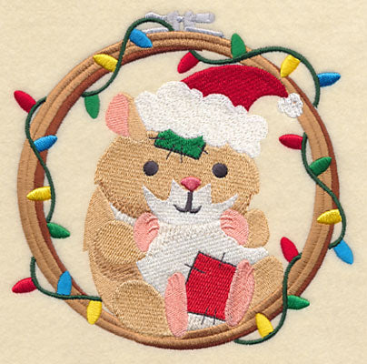 Hoop It Up Christmas Hamster