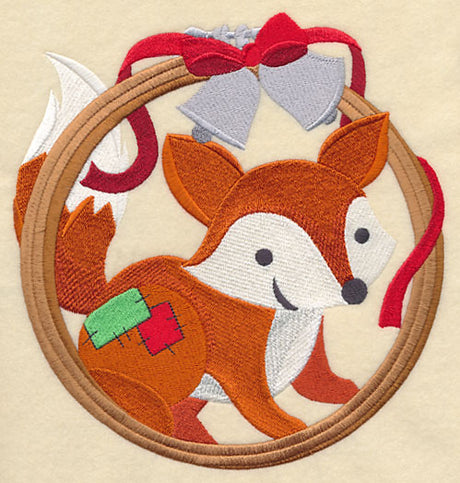 Hoop It Up Christmas Fox