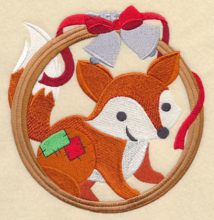 Hoop It Up Christmas Fox