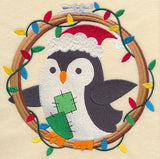 Hoop It Up Christmas Penguin