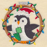 Hoop It Up Christmas Penguin