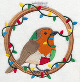 Hoop It Up Christmas Robin