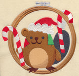 Hoop It Up Christmas Beaver