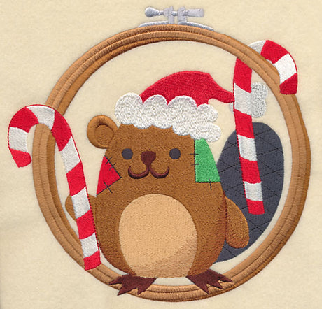 Hoop It Up Christmas Beaver