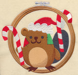 Hoop It Up Christmas Beaver
