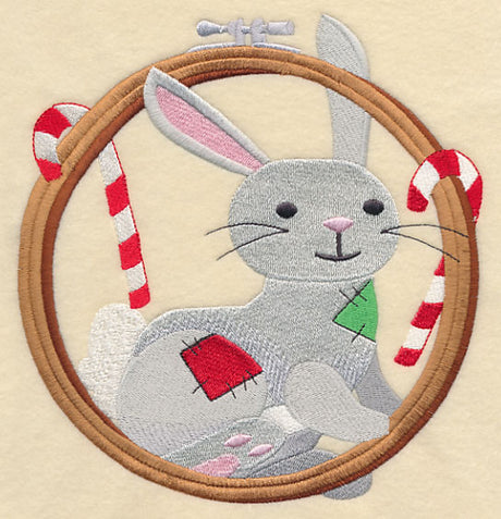 Hoop It Up Christmas Rabbit