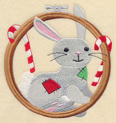 Hoop It Up Christmas Rabbit