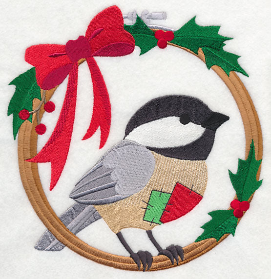 Hoop It Up Christmas Chickadee