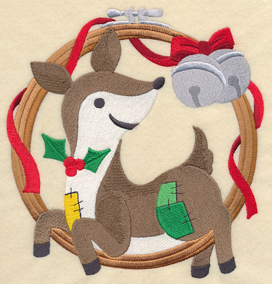 Hoop It Up Christmas Deer