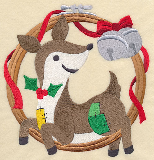 Hoop It Up Christmas Deer