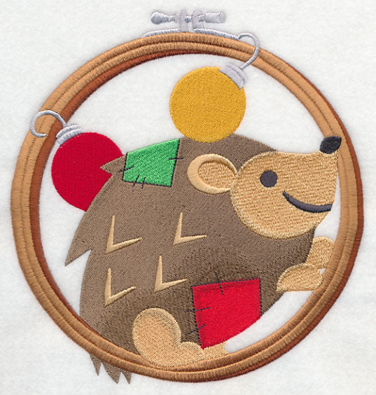 Hoop It Up Christmas Hedgehog
