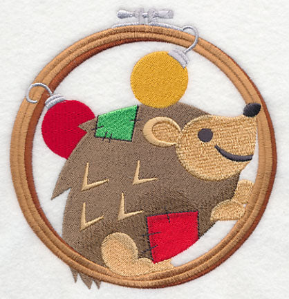 Hoop It Up Christmas Hedgehog