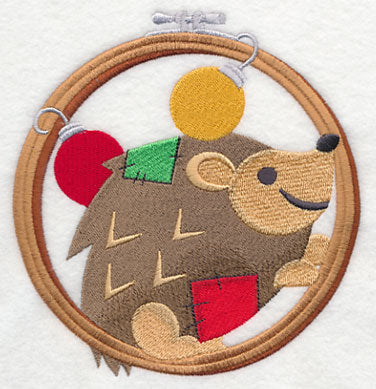 Hoop It Up Christmas Hedgehog