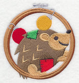 Hoop It Up Christmas Hedgehog
