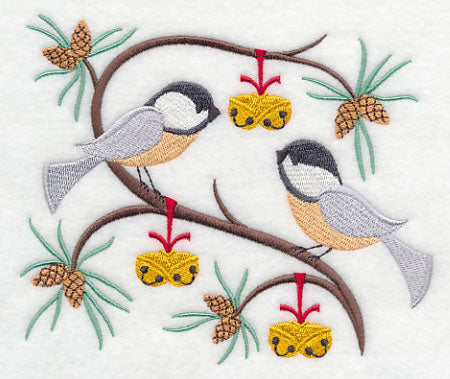 Deck the Halls with Christmas Chickadees