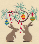 Deck the Halls with Christmas Rabbits