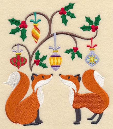 Deck the Halls with Christmas Foxes