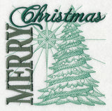 Merry Christmas Tree Square