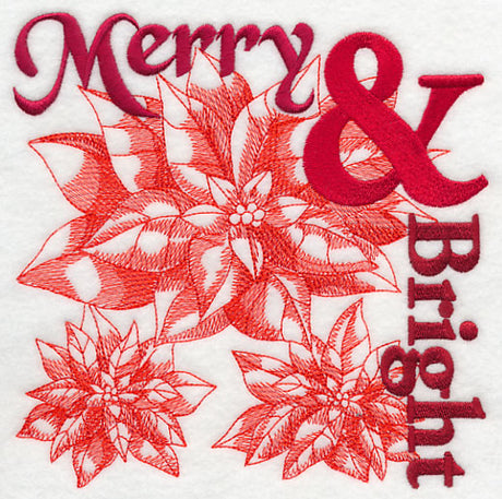 Merry and Bright Christmas Square