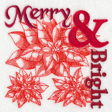 Merry and Bright Christmas Square