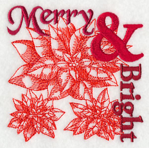 Merry and Bright Christmas Square