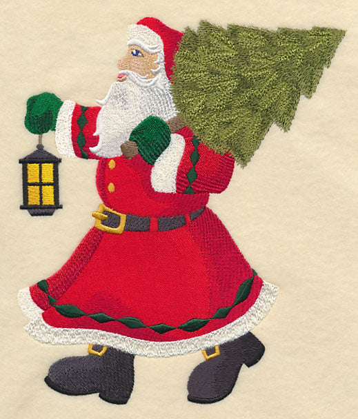 Bringing Home the Tree with Santa