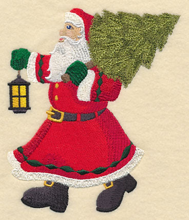 Bringing Home the Tree with Santa