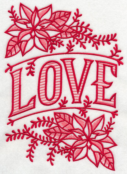 Christmas Love and Poinsettia