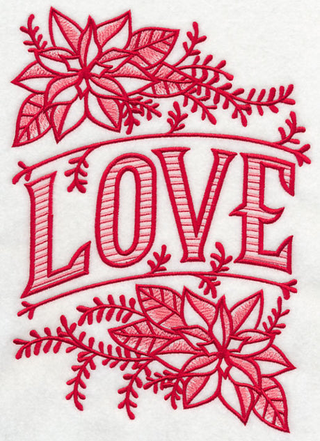Christmas Love and Poinsettia