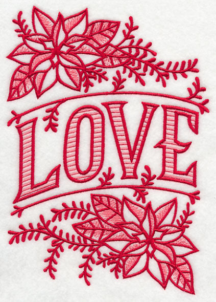 Christmas Love and Poinsettia