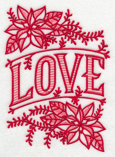 Christmas Love and Poinsettia