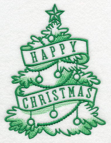 Happy Christmas and Tree