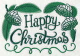 Happy Christmas with Pine Cones
